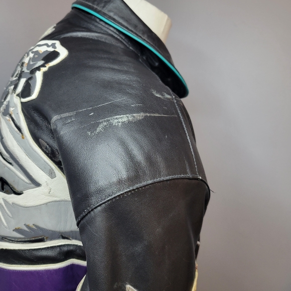 VTG Daytona Bike Week Jeff Hamilton 96 Biker Ball Leather Bomber Jacket Mens XL - Picture 13 of 17